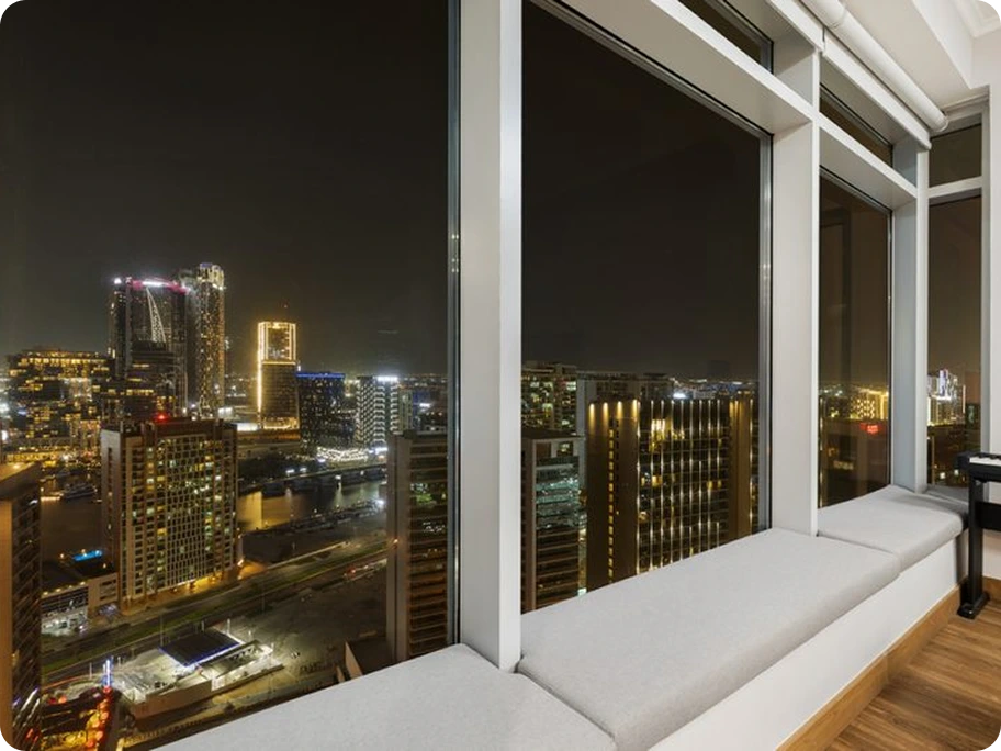 Downtown Dubai seen from a Homevy-managed apartment